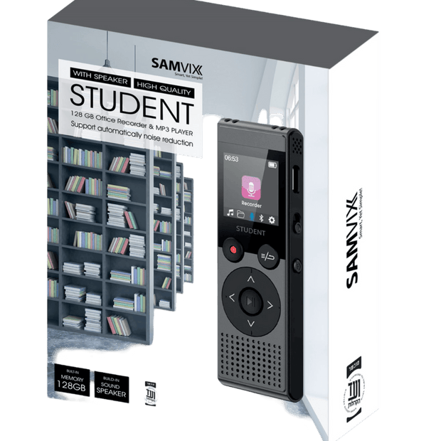 Samvix Student 128GB Kosher Voice Recorder & MP3 Player (No SD Slot – ועד הקהילות)