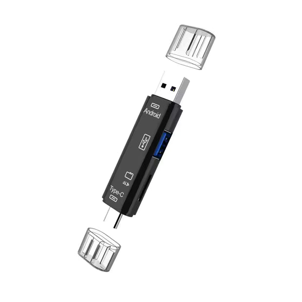 5 In 1 USB 3.0 Type C USB Micro USB SD TF Memory Card Reader