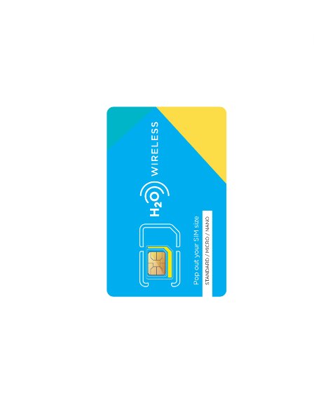 H2O Wireless SIM Card 3-Months Service