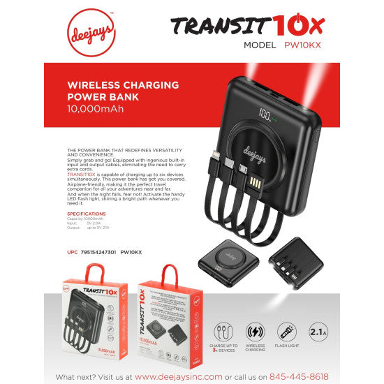 Deejays Power Bank 10,000mAh