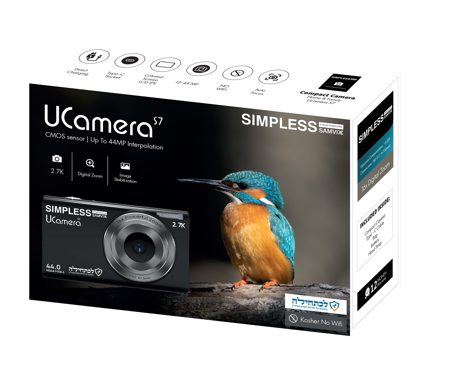 Samvix UCamera S7 Digital Camera No Video