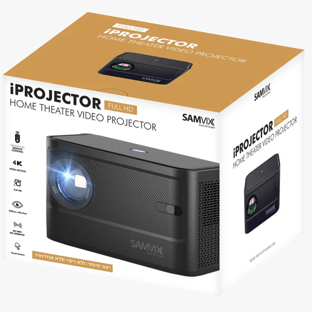 Samvix iProjector Full HD Home Video Projector - HDMI and USB Only